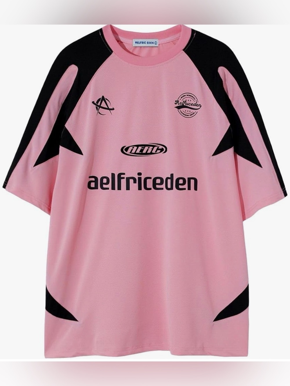 Aelfric Eden Color Block Soccer Jersey Pink Shirt